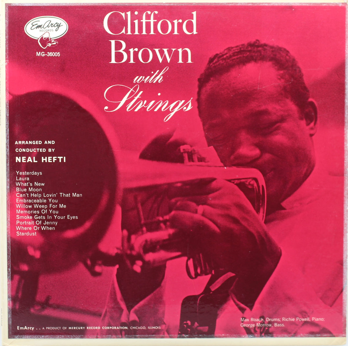 Clifford Brown ‎– Clifford Brown With Strings, Vinyl, LP, Album, Mono, Jazz, USA 1955