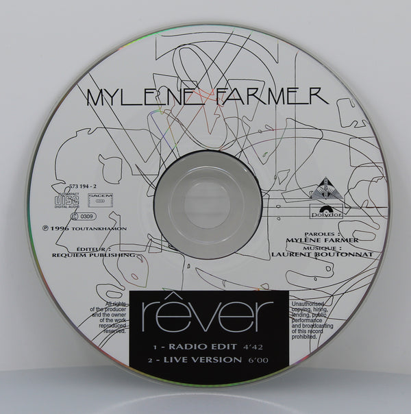Mylene Farmer – Rêver, CD, Single, France 1996 - preciousvinyl