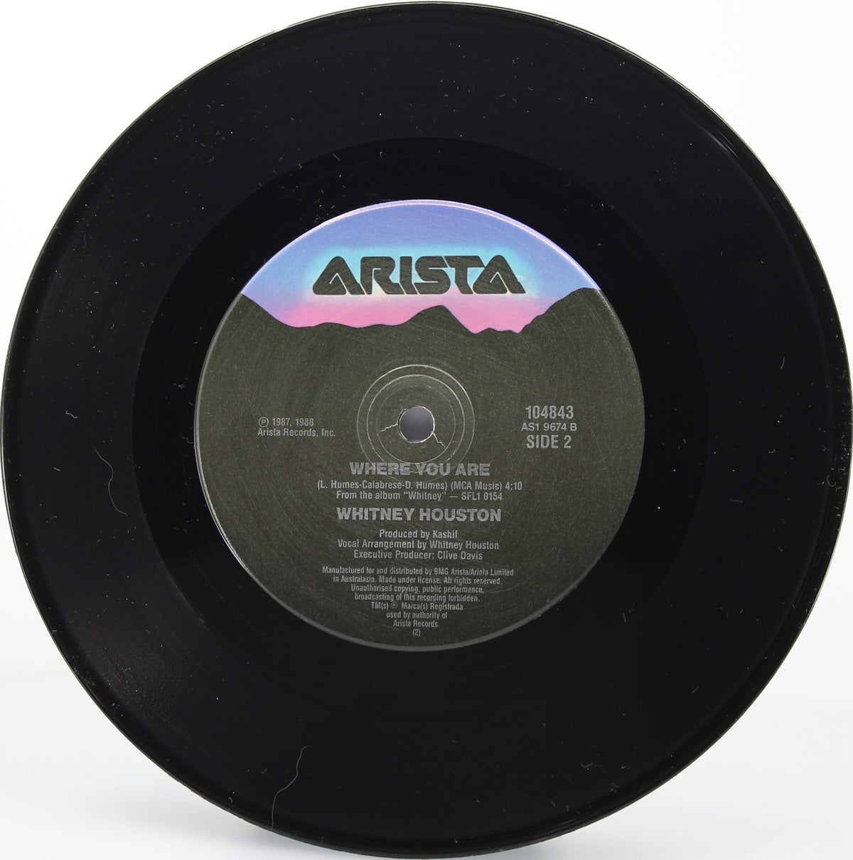 Whitney Houston – Where Do Broken Hearts Go, Vinyl, 7&quot;, 45 RPM, Single, Australasia 1988