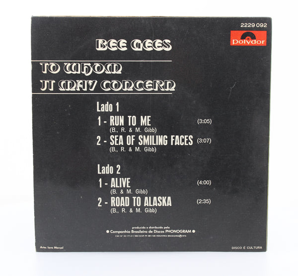 Bee Gees – To Whom It May Concern, Vinyl, 7