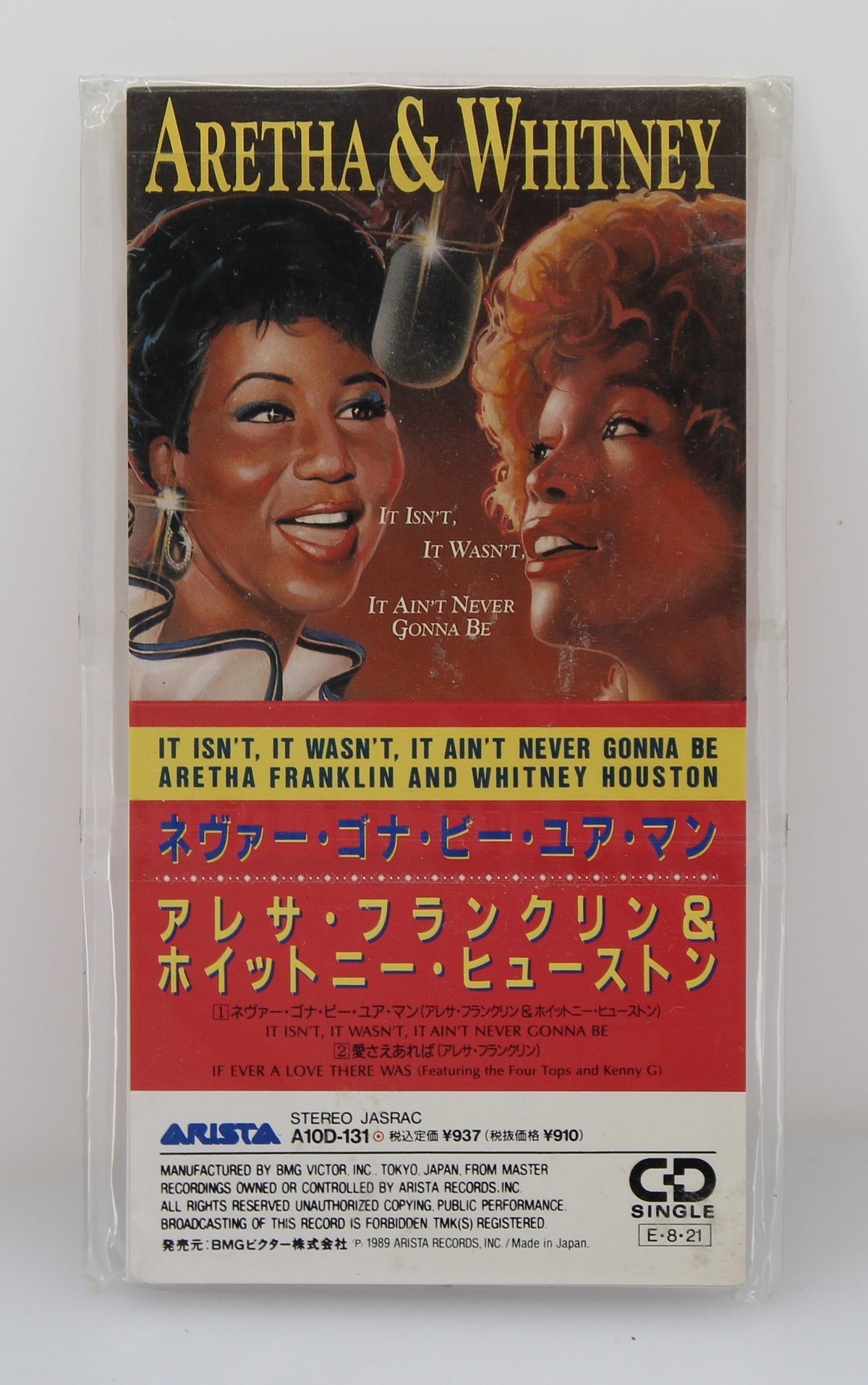 Aretha Franklin &amp; Whitney Houston – It Isn&#39;t, It Wasn&#39;t, It Ain&#39;t Never Gonna Be, CD, Mini, Single, Japan 1989
