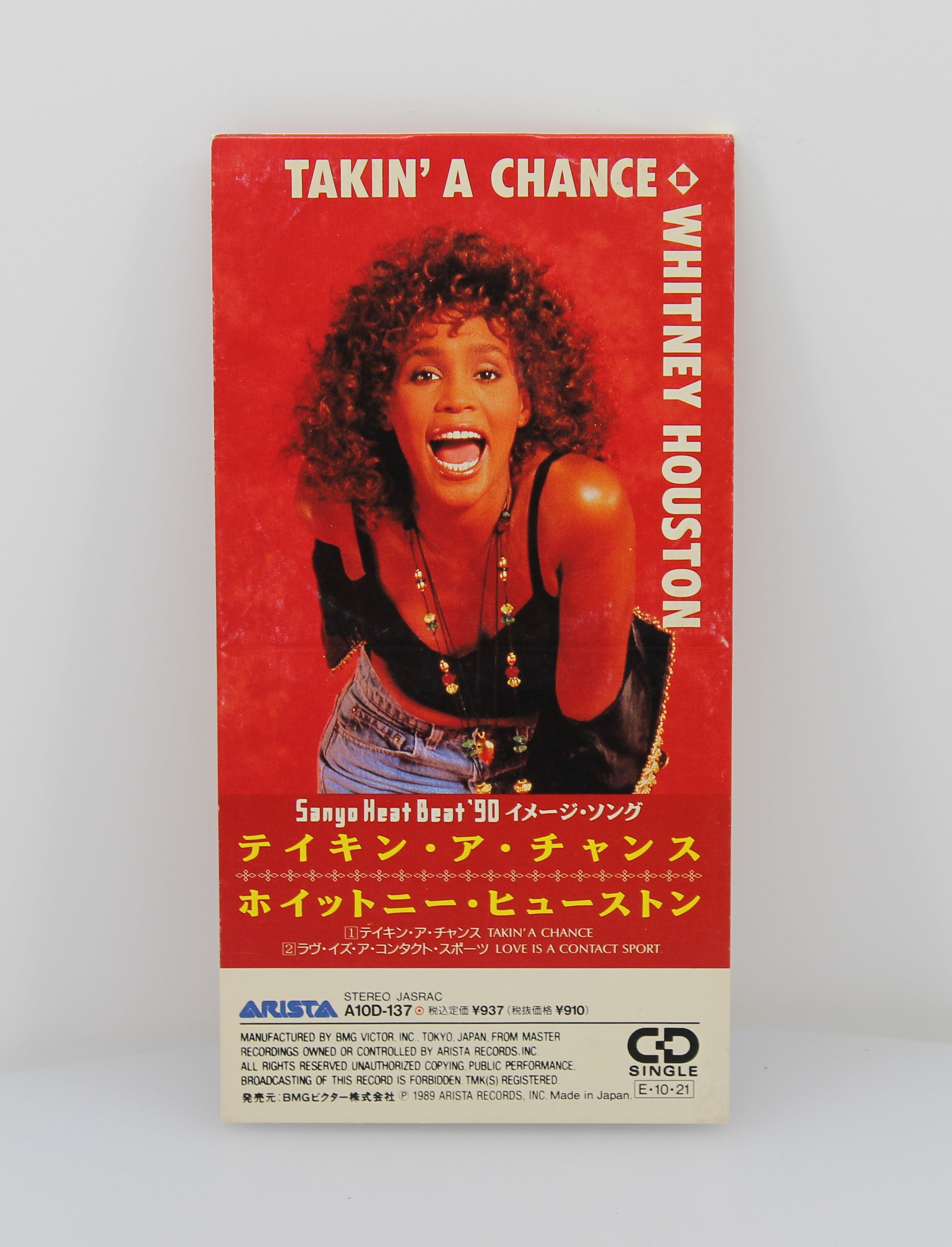 Whitney Houston – Takin' A Chance, CD, Mini, Single, Japan 1989