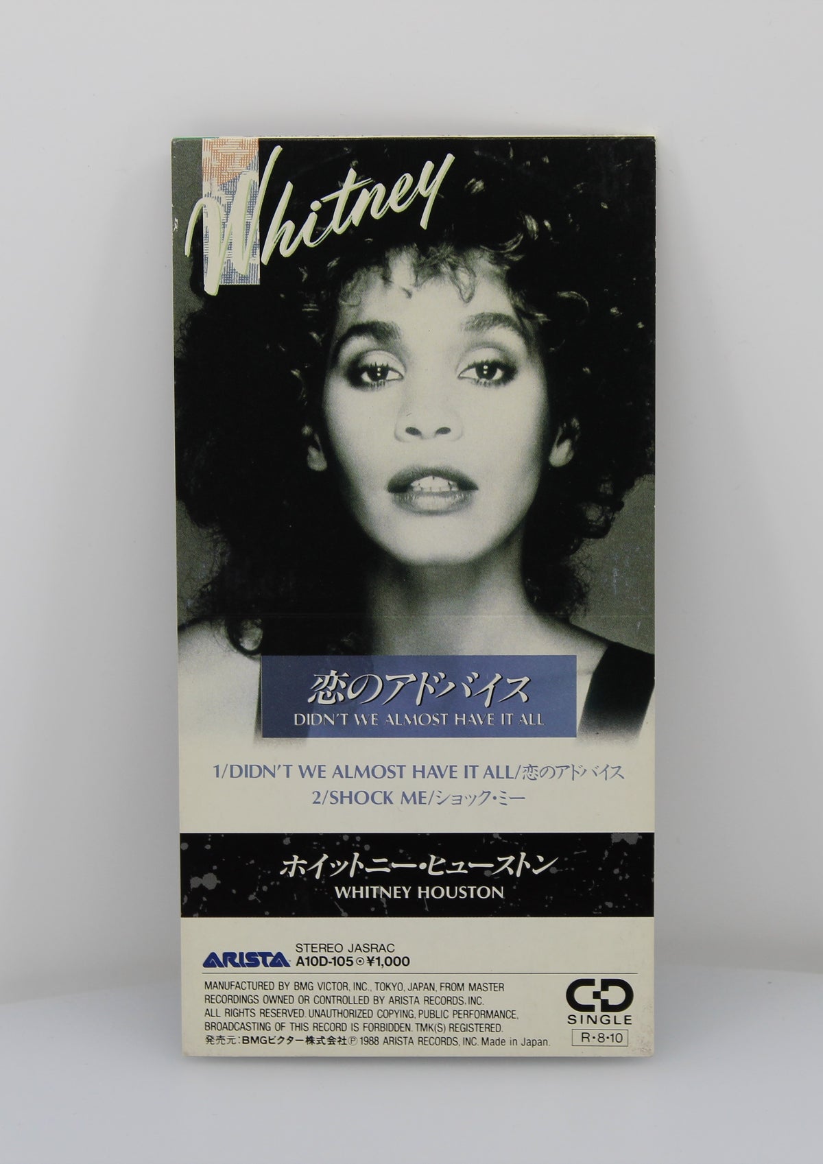 Whitney Houston – Didn&#39;t We Almost Have It All, CD, Single, Mini, Japan 1988