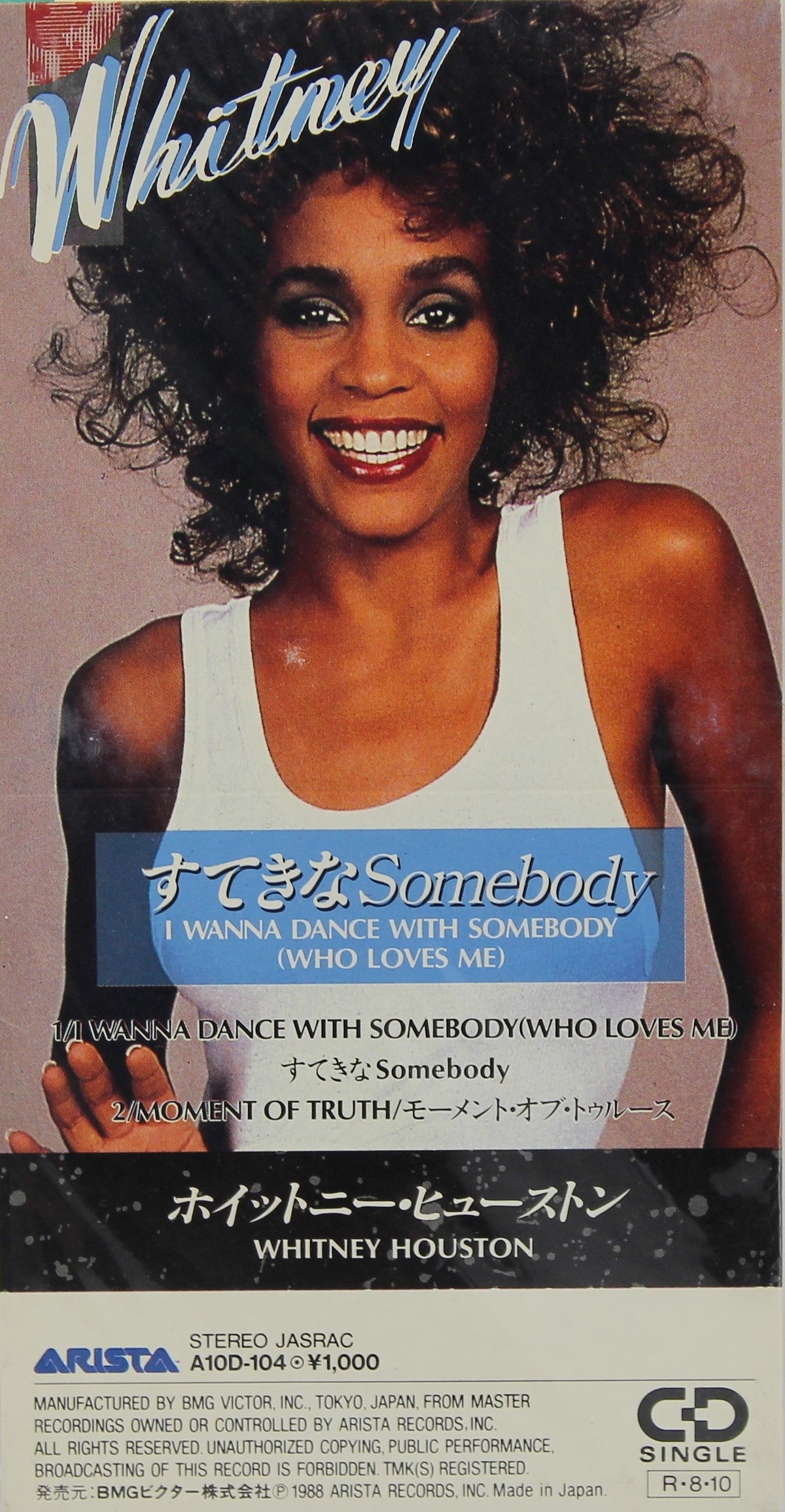 Whitney Houston – I Wanna Dance With Somebody (Who Loves Me), CD, Single, Mini, Japan 1988