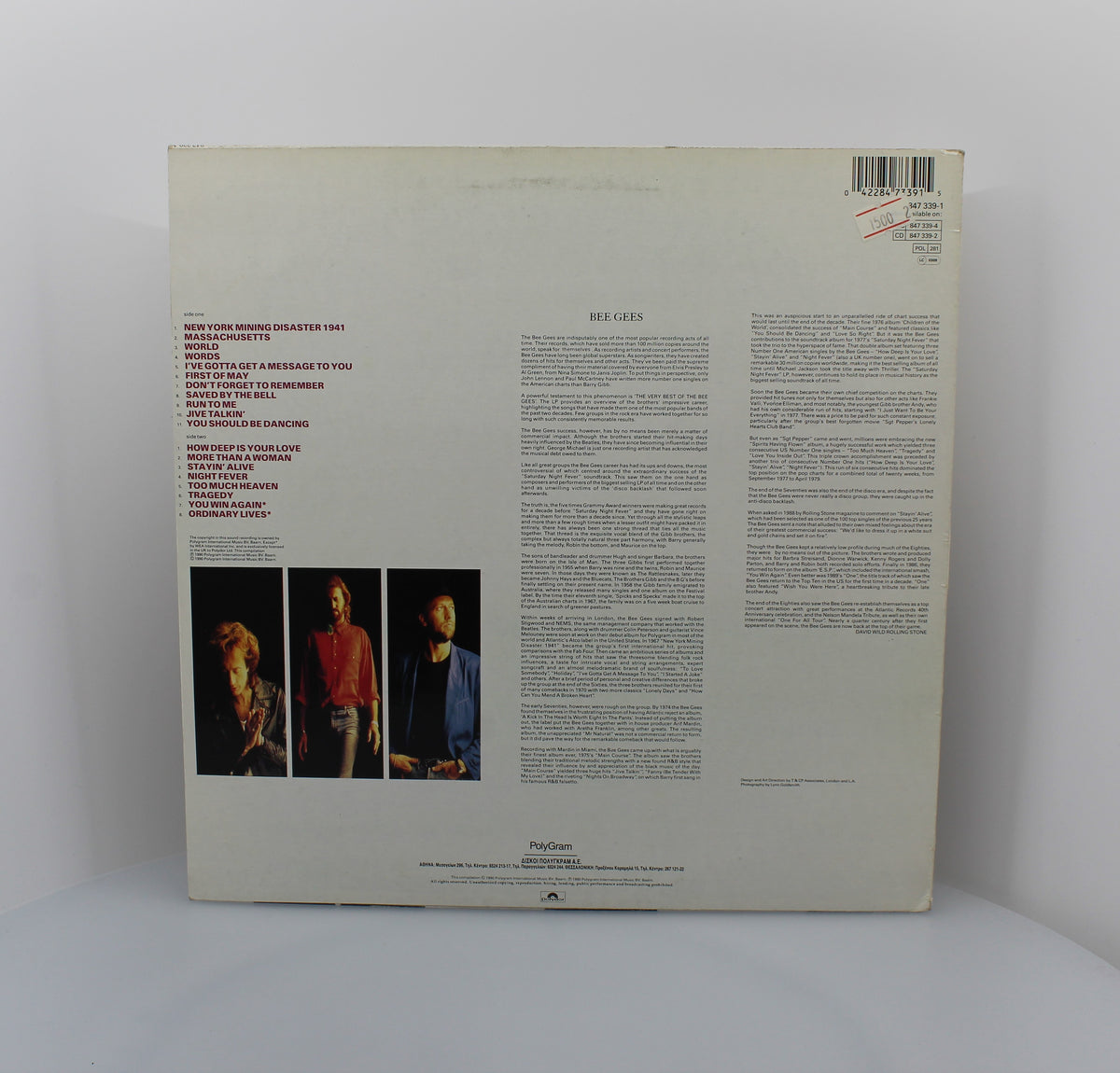 Bee Gees ‎– The very Best of the Bee Gees, Vinyl, LP, Compilation Test Pressing, Greece 1990