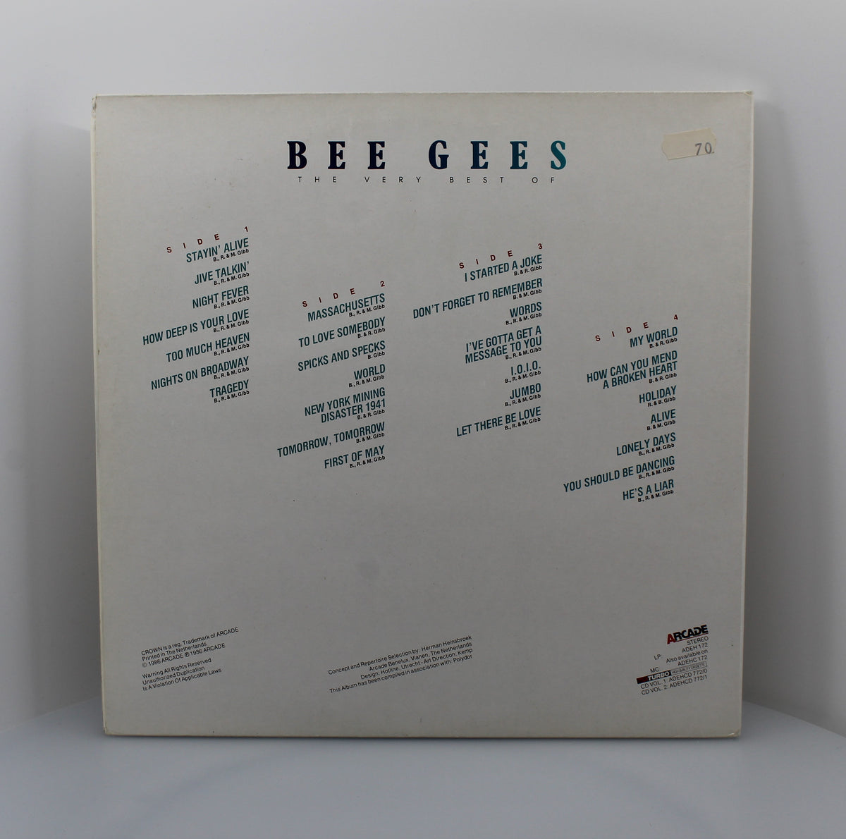 Bee Gees – The Very Best Of, 2 x Vinyl, LP, Compilation, Netherlands 1986