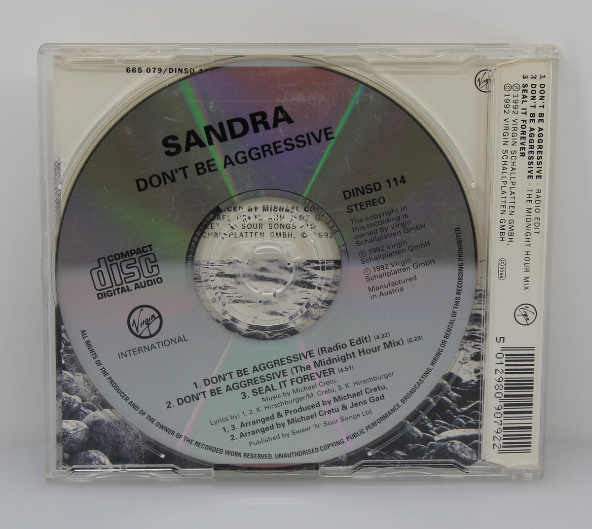Sandra – Don&#39;t Be Aggressive, CD, Maxi-Single, Silver Disc, Germany 1992