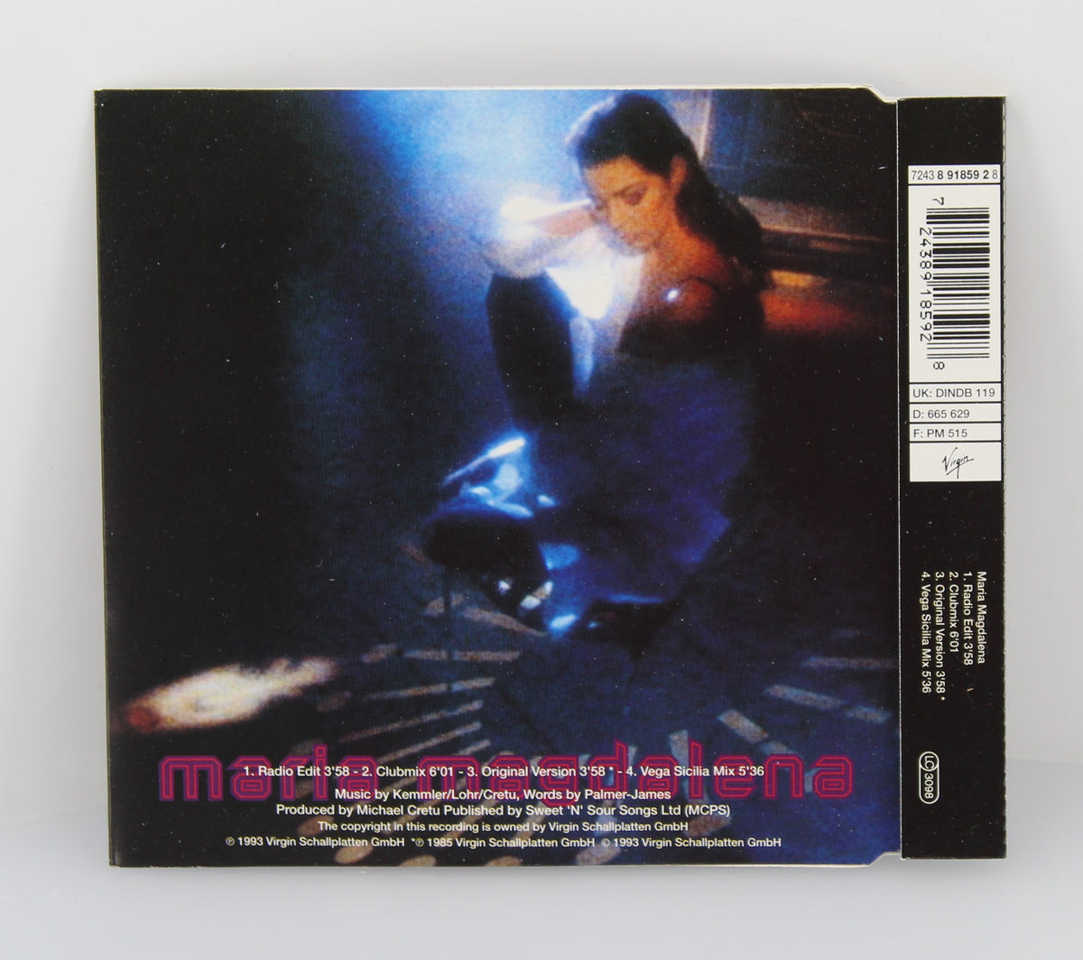 Sandra – Maria Magdalena, CD, Single, UK 1993