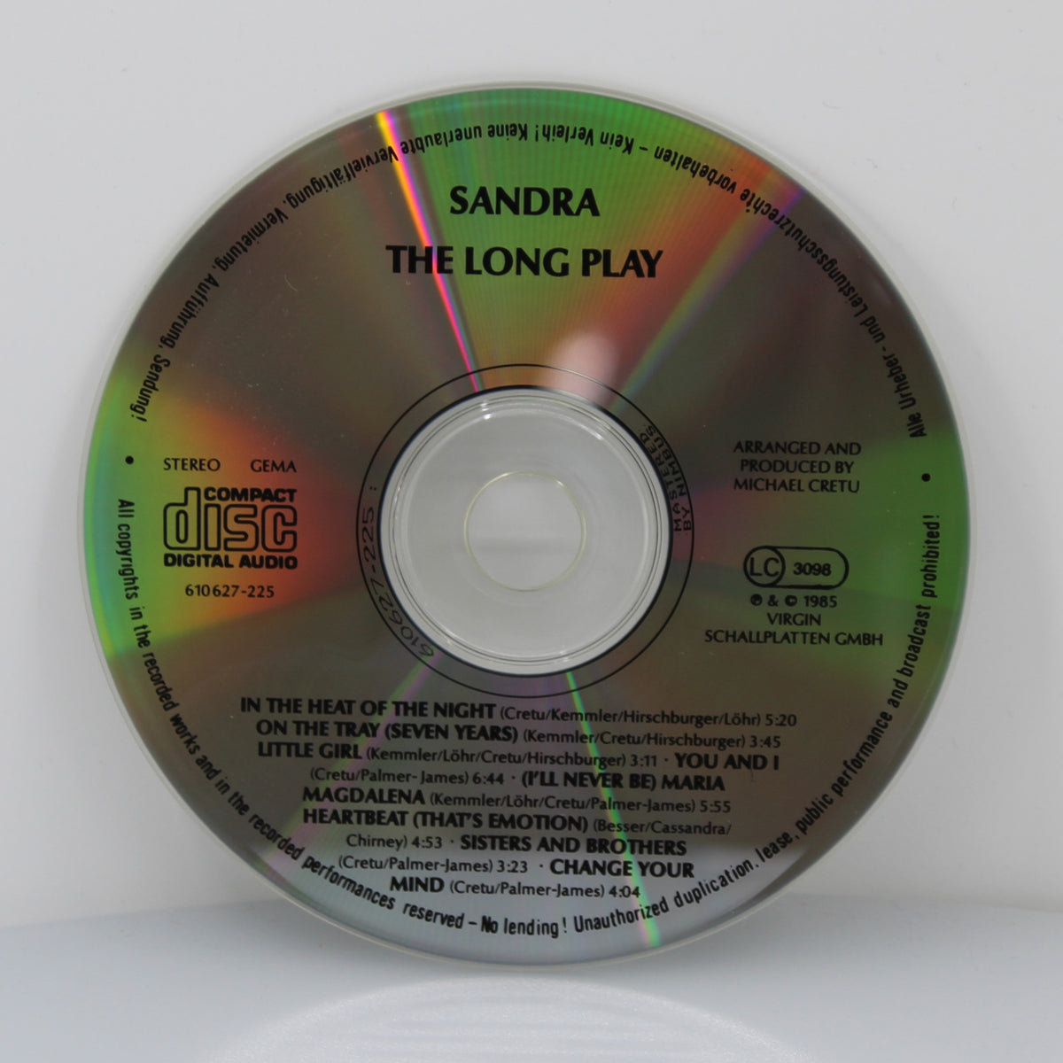 Sandra – The Long Play, CD, Album, Germay 1985