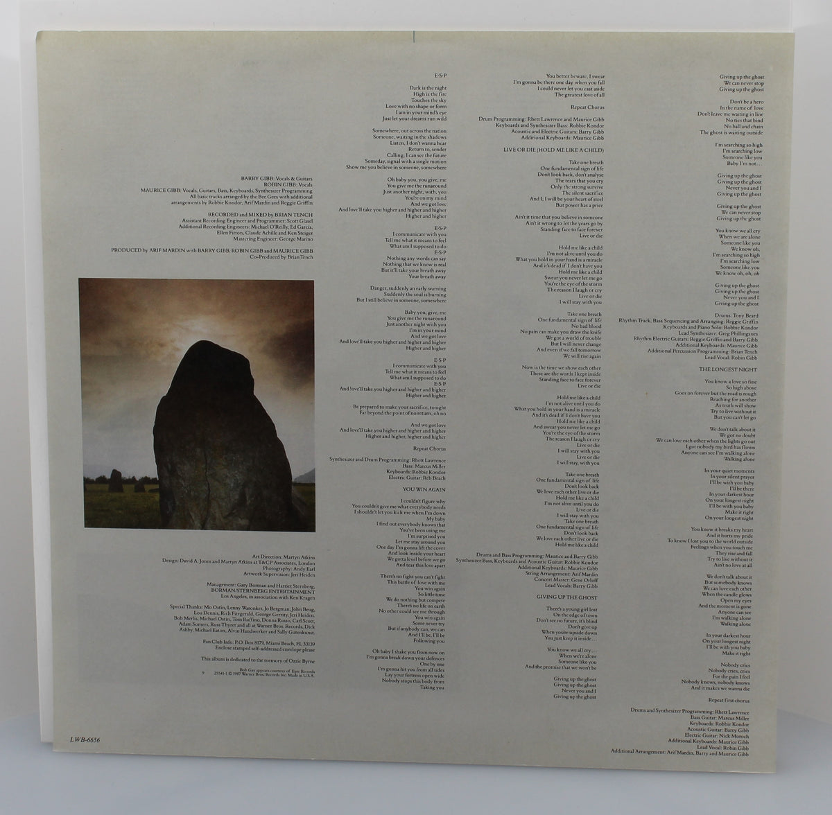 Bee Gees – E•S•P, Vinyl, LP, Album, Stereo, Mexico 1987