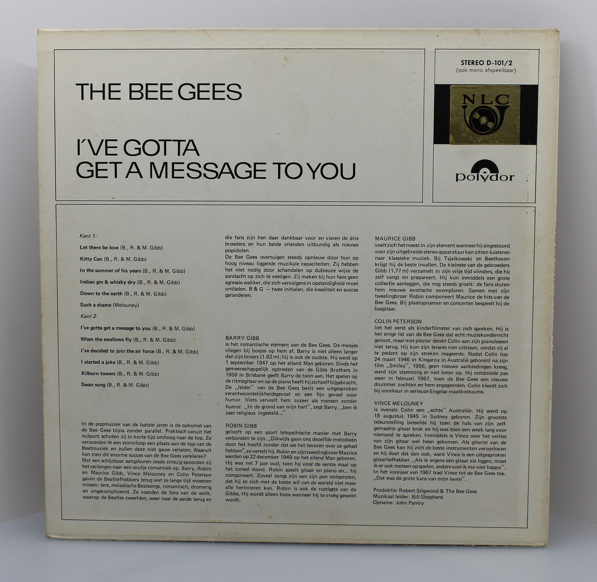 The Bee Gees – I&#39;ve Gotta Get A Message To You, Vinyl, LP, Compilation, Club Edition, Stereo, Netherlands 1968