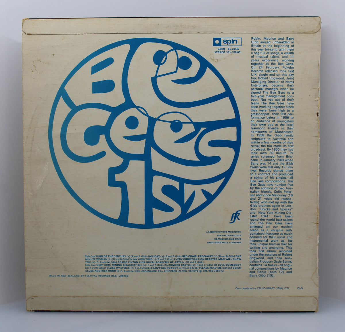 The Bee Gees – Bee Gees&#39; 1st, Vinyl, LP, Album, Stereo, New Zealand 1967