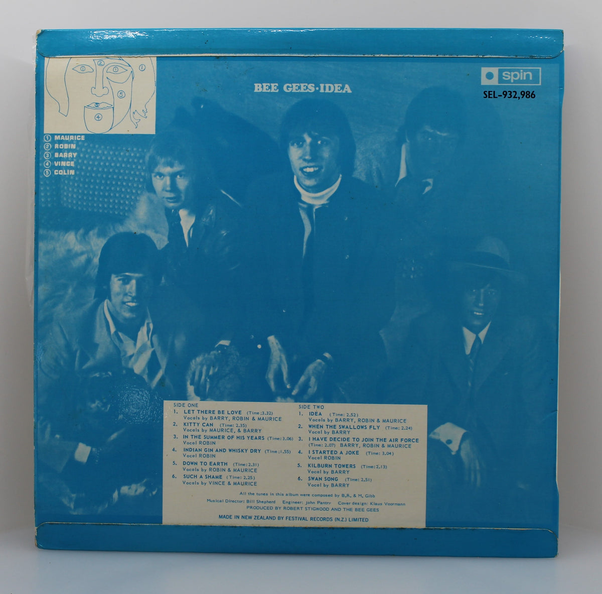 The Bee Gees – Idea, Vinyl, LP, Album, Stereo, New Zealand 1968