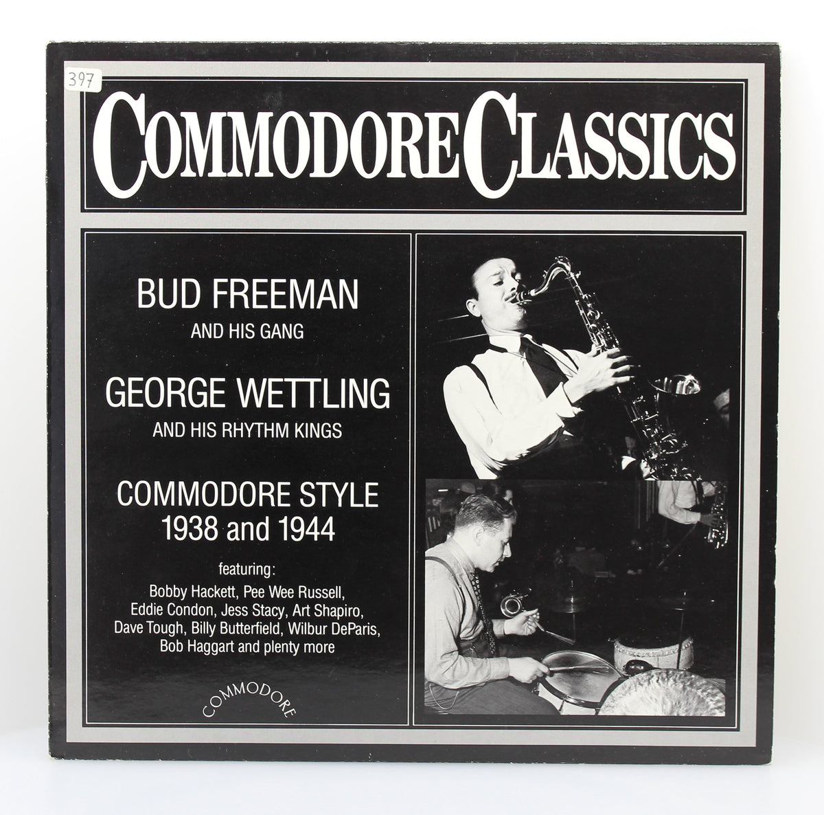 Bud Freeman And His Gang / George Wettling And His Rhythm Kings ‎– Commodore Style 1938 And 1944, Vinyl, LP, Jazz, Germany