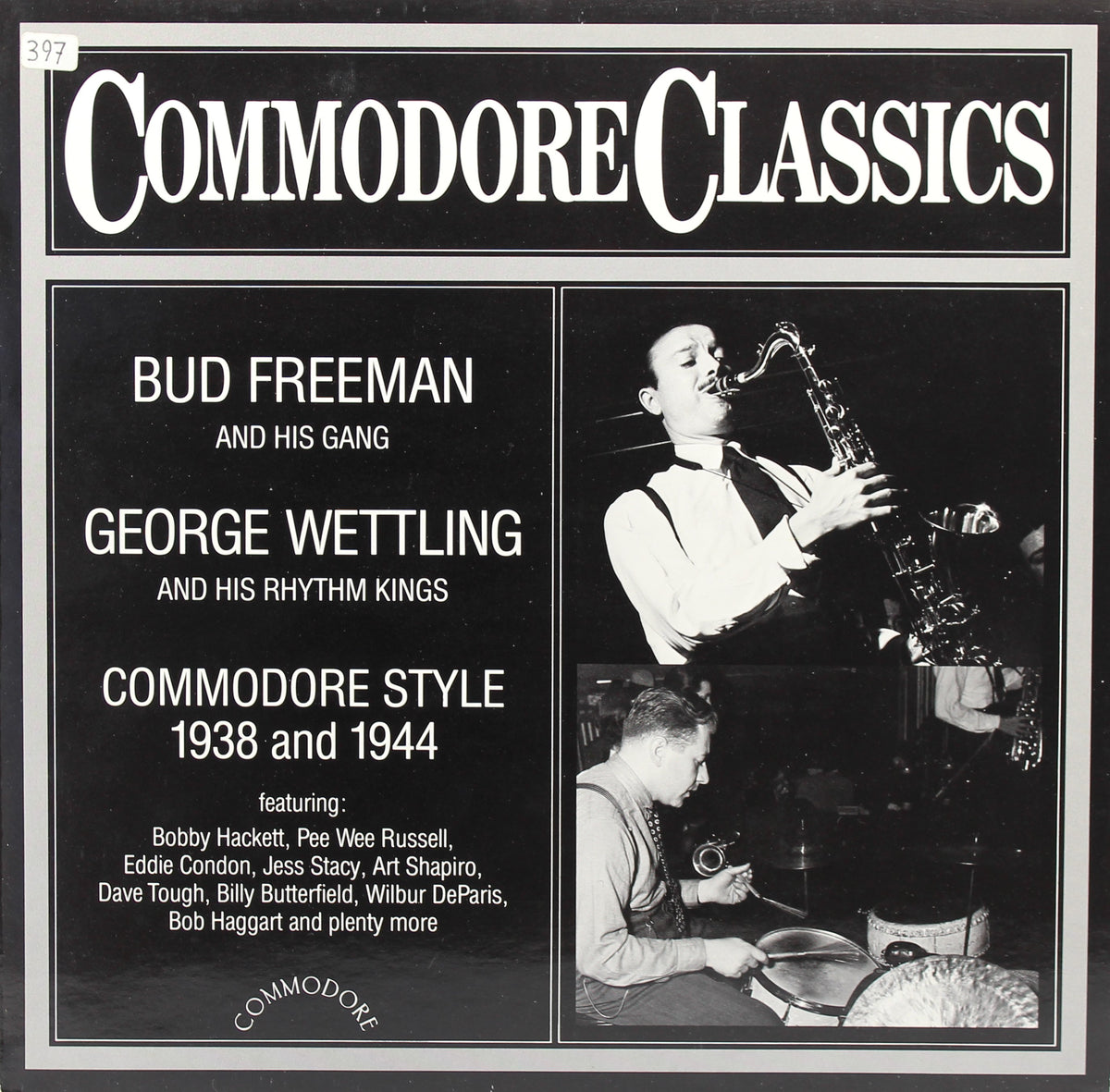 Bud Freeman And His Gang / George Wettling And His Rhythm Kings ‎– Commodore Style 1938 And 1944, Vinyl, LP, Jazz, Germany