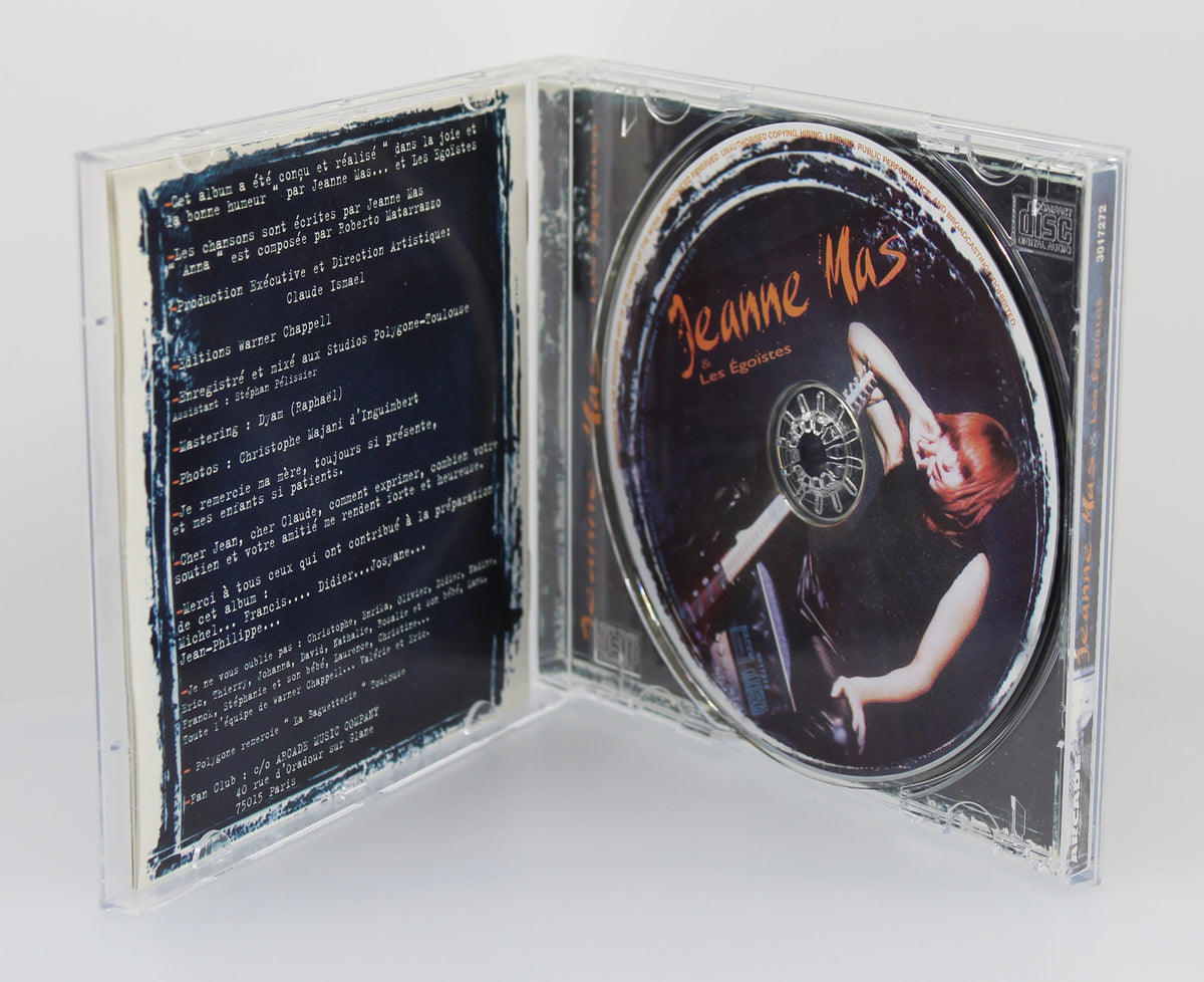 Jeanne Mas – Jeanne Mas &amp; Les Égoïstes, CD, Album, France 1996
