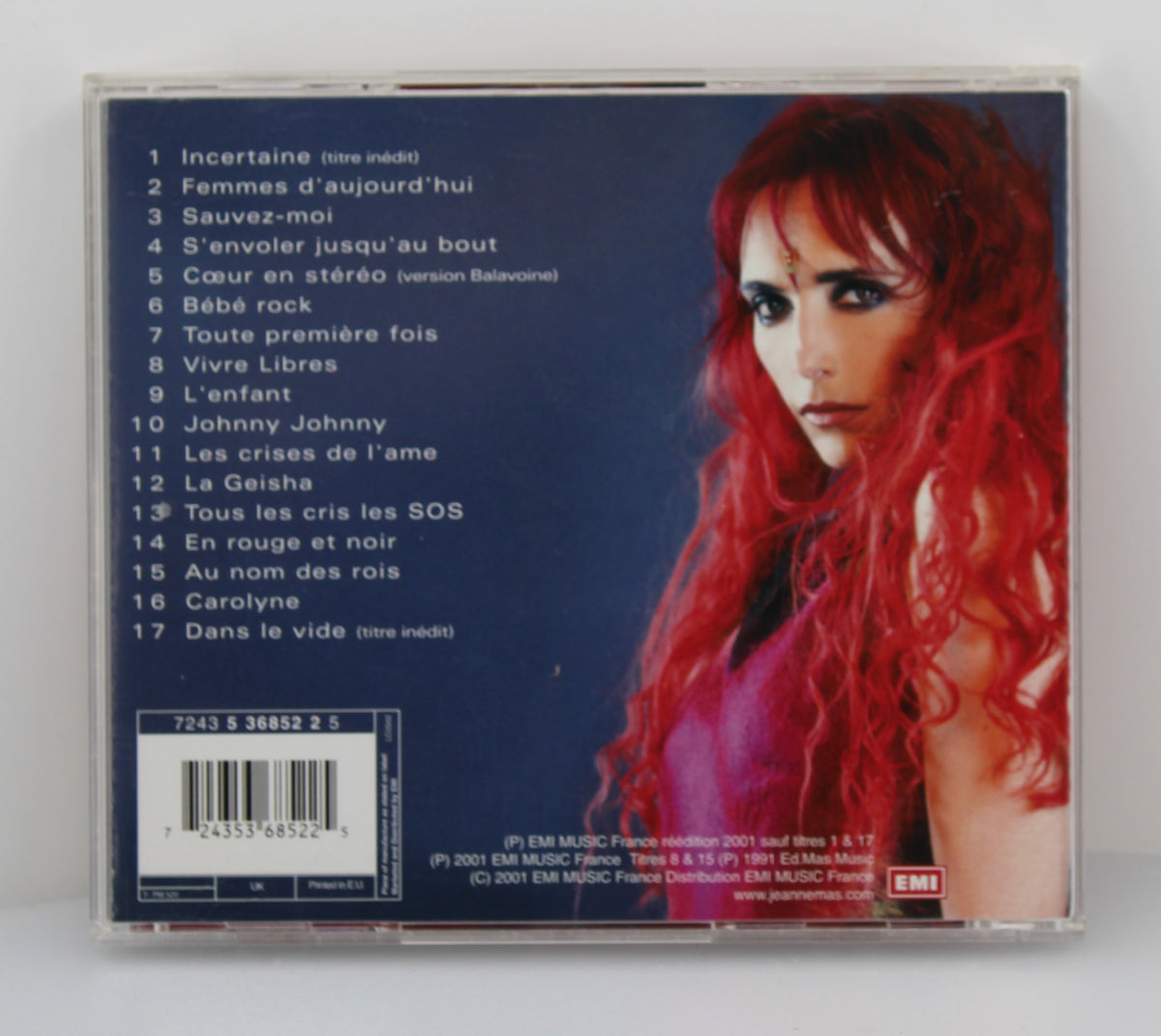 Jeanne Mas – Le Meilleur De Jeanne Mas, CD, Compilation, France 2001