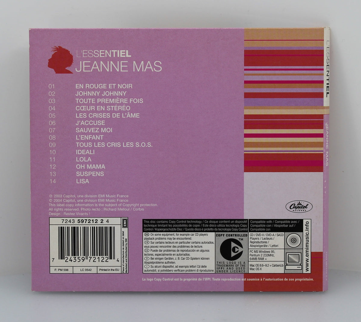 Jeanne Mas – L&#39;Essentiel, CD, Compilation, Copy Protected, Reissue, France 2004