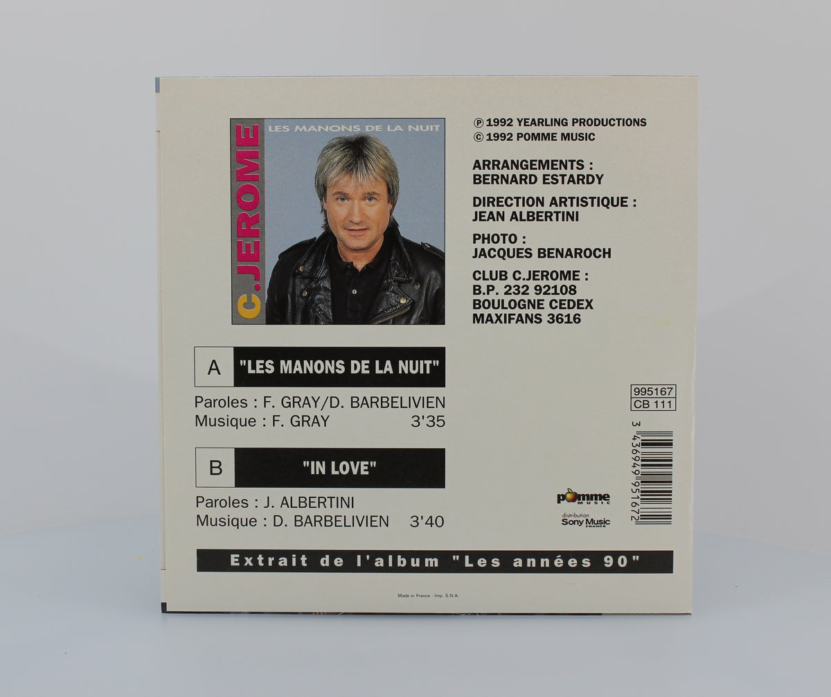 C. Jérôme, Les Manons De La Nuit, Vinyl 7&quot; (45rpm), France 19929 (CD 1303)