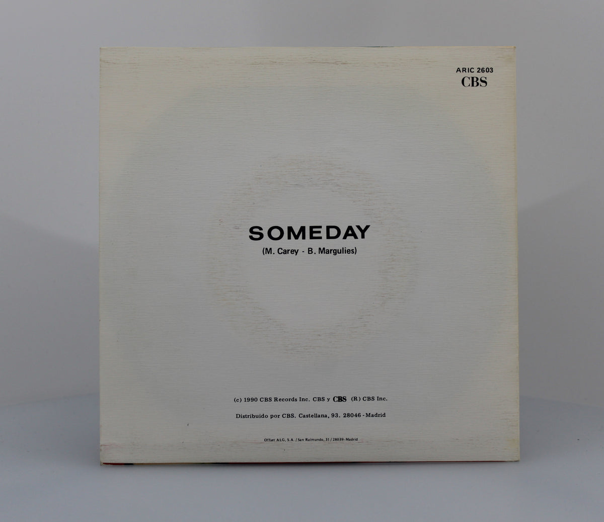 Mariah Carey, Someday, Vinyl 7&quot; (45 Rpm), Spain 1990 (CD 1309)