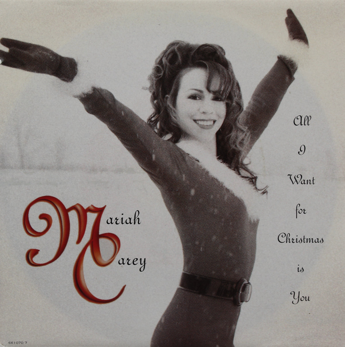 Mariah Carey, All I Want For Christmas Is You, Vinyl, 7&quot;, 45 RPM,  UK &amp; Europe 1994 (CD 1324)