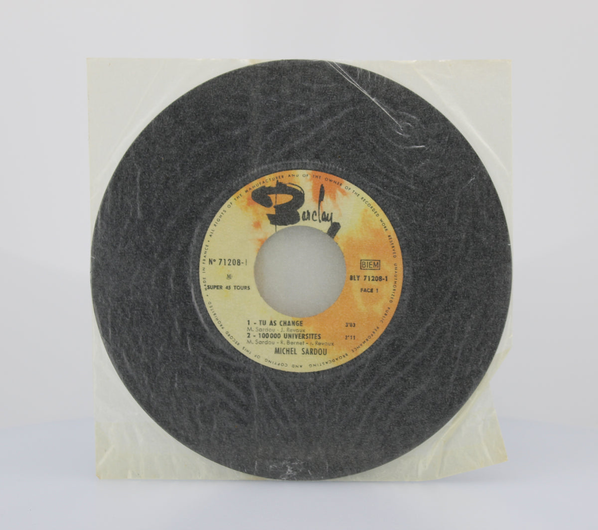 Michel Sardou , Tu As Change, Vinyl, 7&quot;, 45 RPM, EP, France 1967 (CD 1340)