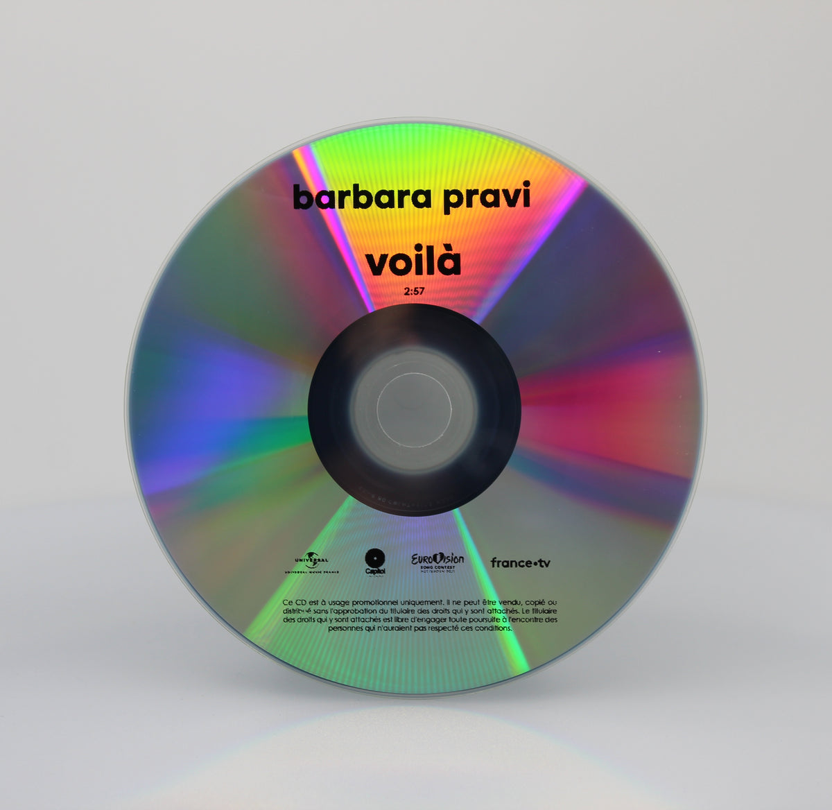 Barbara Pravi, Voilà, CDr Single Promo, France 2020