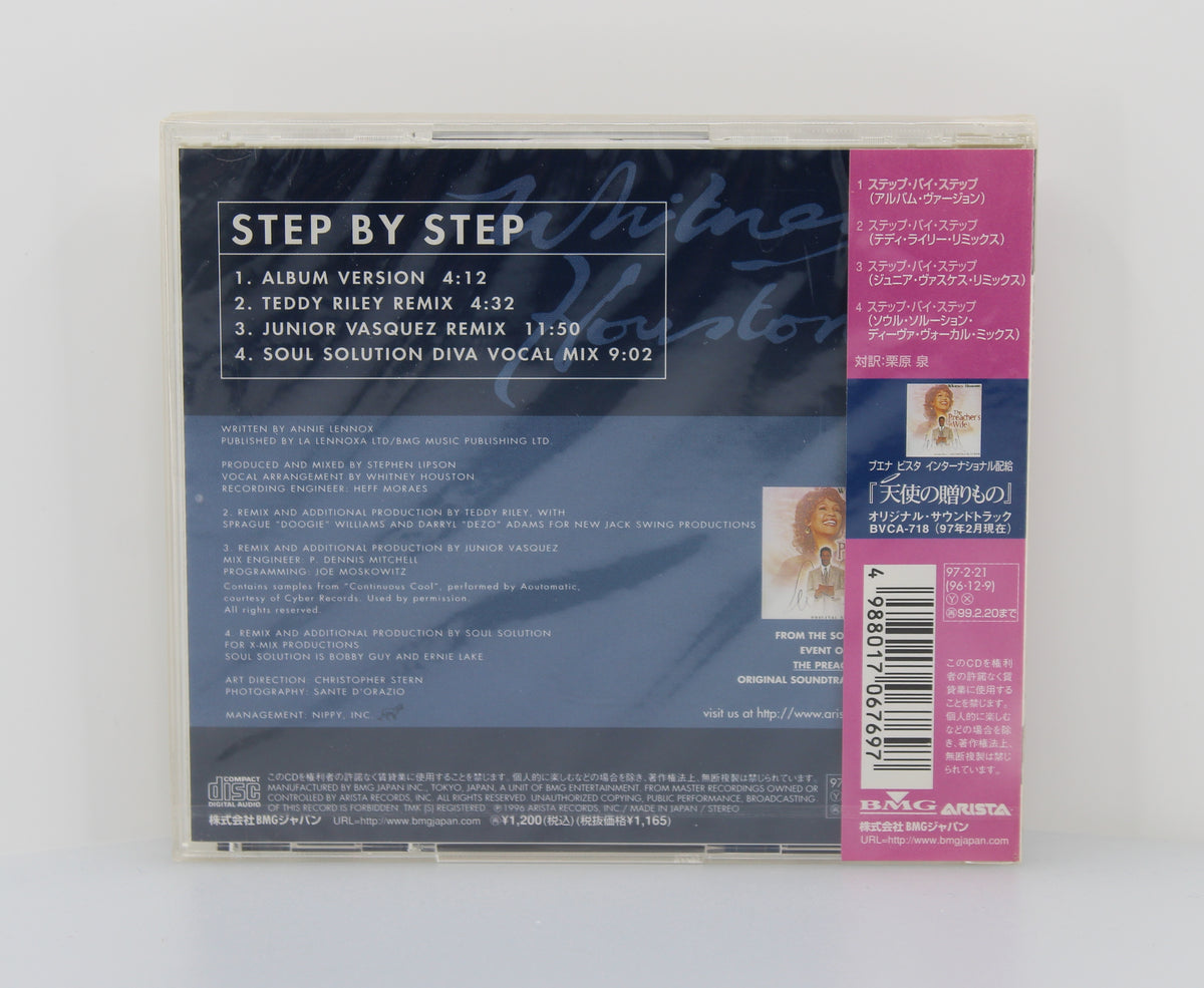 Whitney Houston ‎– Step By Step, CD Single, Japan 1997