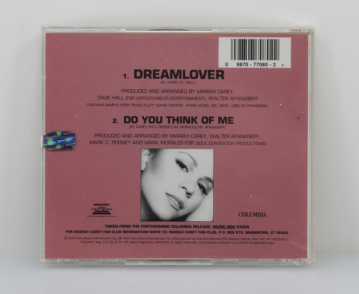 Mariah Carey – Dreamlover, CD Single, US 1993