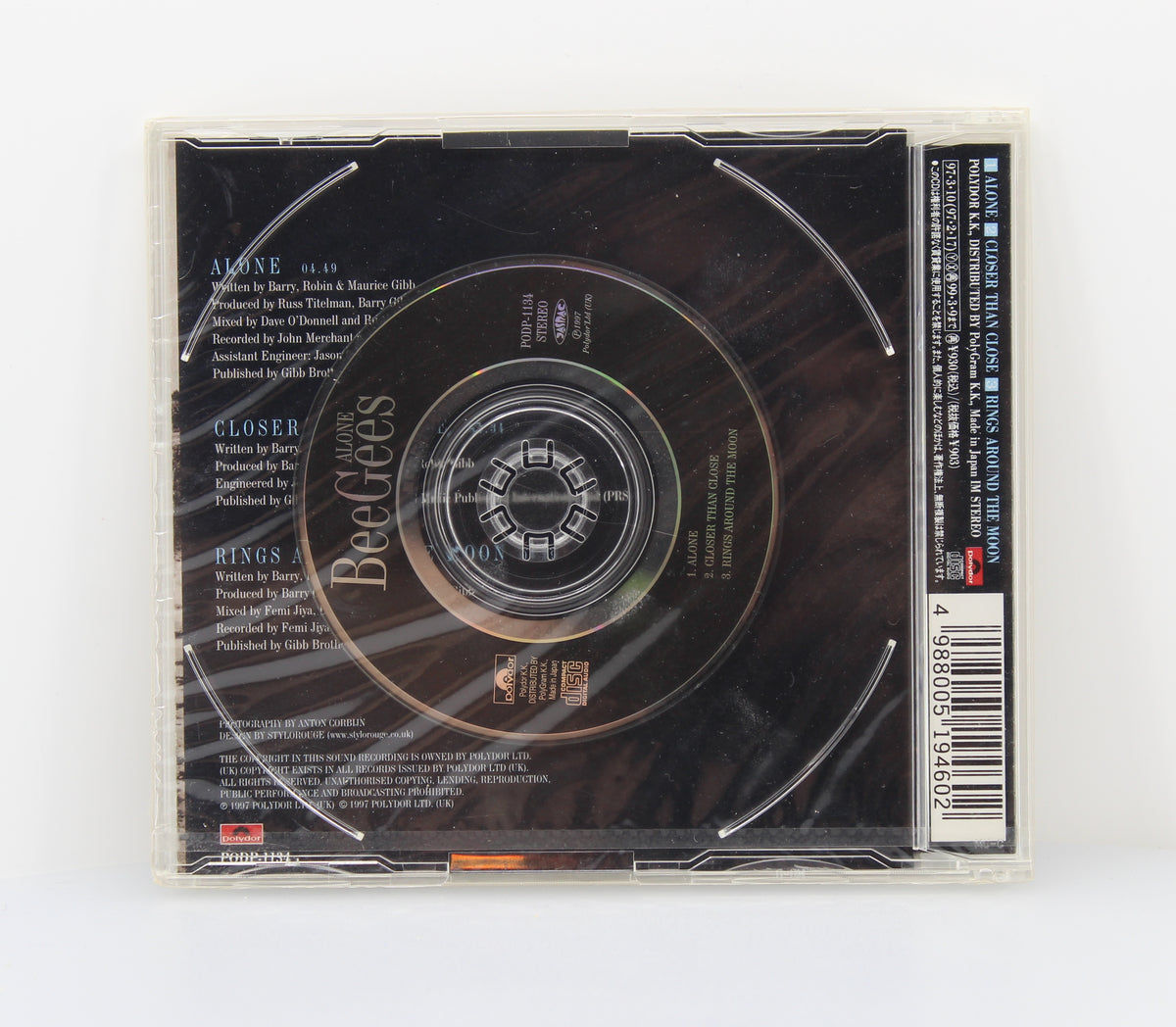 Bee Gees ‎– Alone, CD, Mini, EP, Japan 1997