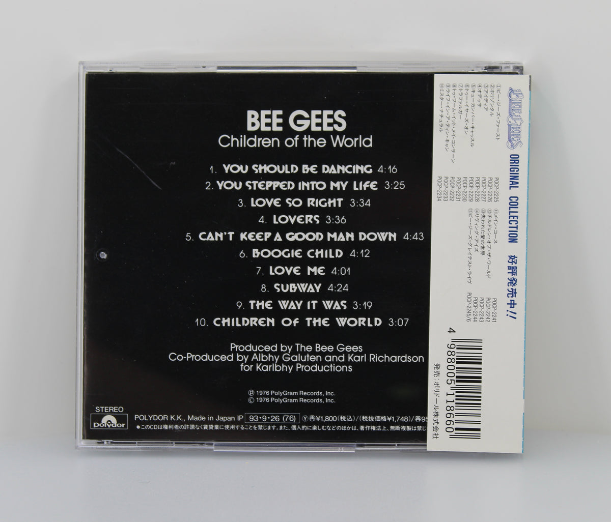 Bee Gees  ‎– Children Of The World,  CD, Album, Reissue, Japan 1993