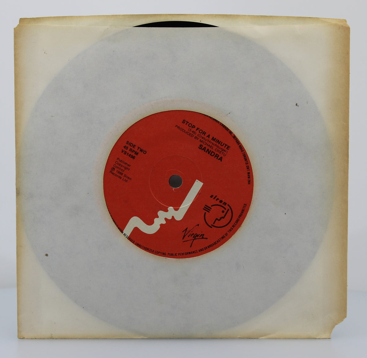 Sandra - Everlasting Love, Vinyl, 7&quot; 45rpm, Canada 1989