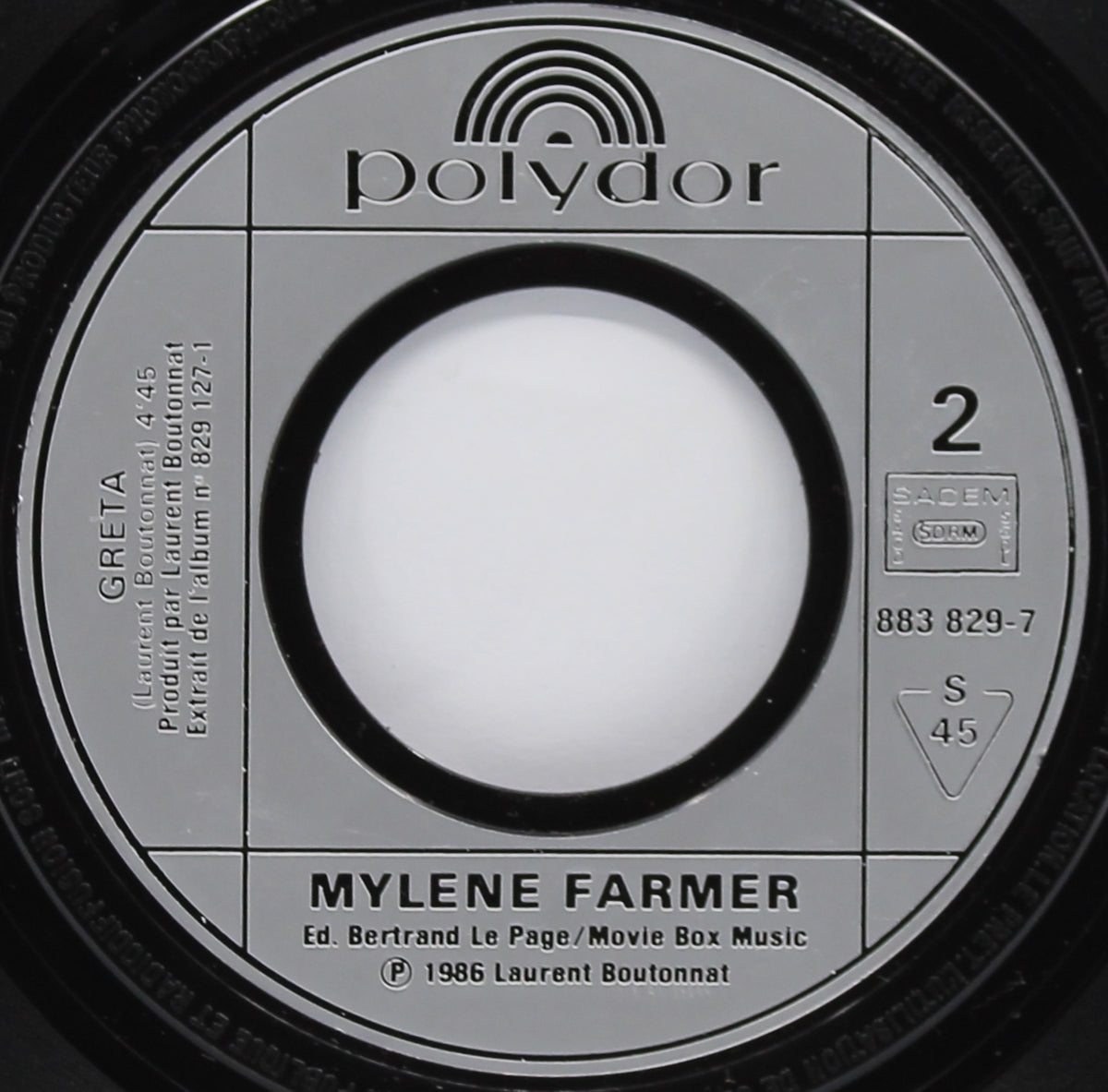 Mylene Farmer – Libertine, Vinyl, 7&quot;, 45 RPM, Single, Reissue, France 1986