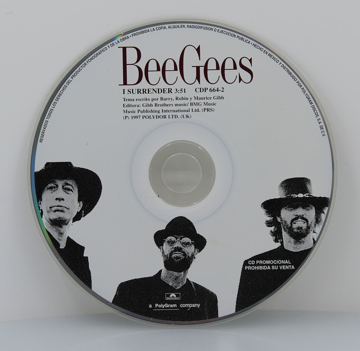 Bee Gees – I Surrender, CD, Single, Promo, Mexico 1997