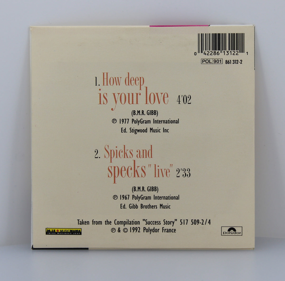 Bee Gees - How Deep Is Your Love/Spicks And Specks &quot;Live&quot; Album-Cover  Mehr Bilder Bee Gees – How Deep Is Your Love/Spicks And Specks &quot;Live&quot;, CD, Single, France 1992