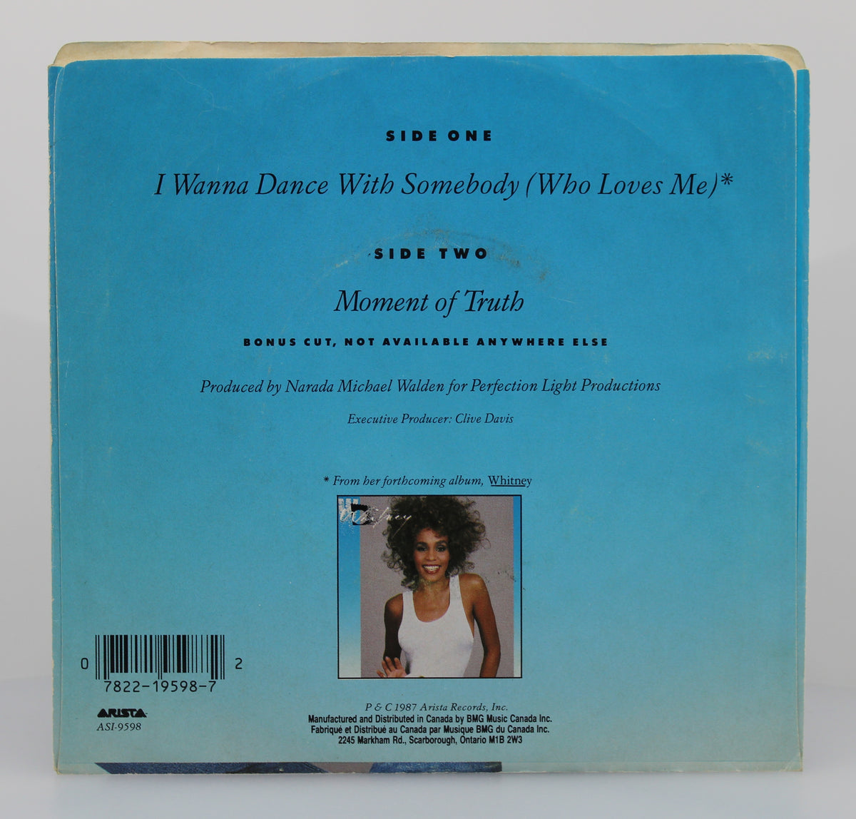 Whitney* ‎– I Wanna Dance With Somebody (Who Loves Me), Vinyl, 7&quot;, 45 RPM, Single, Canada 1987