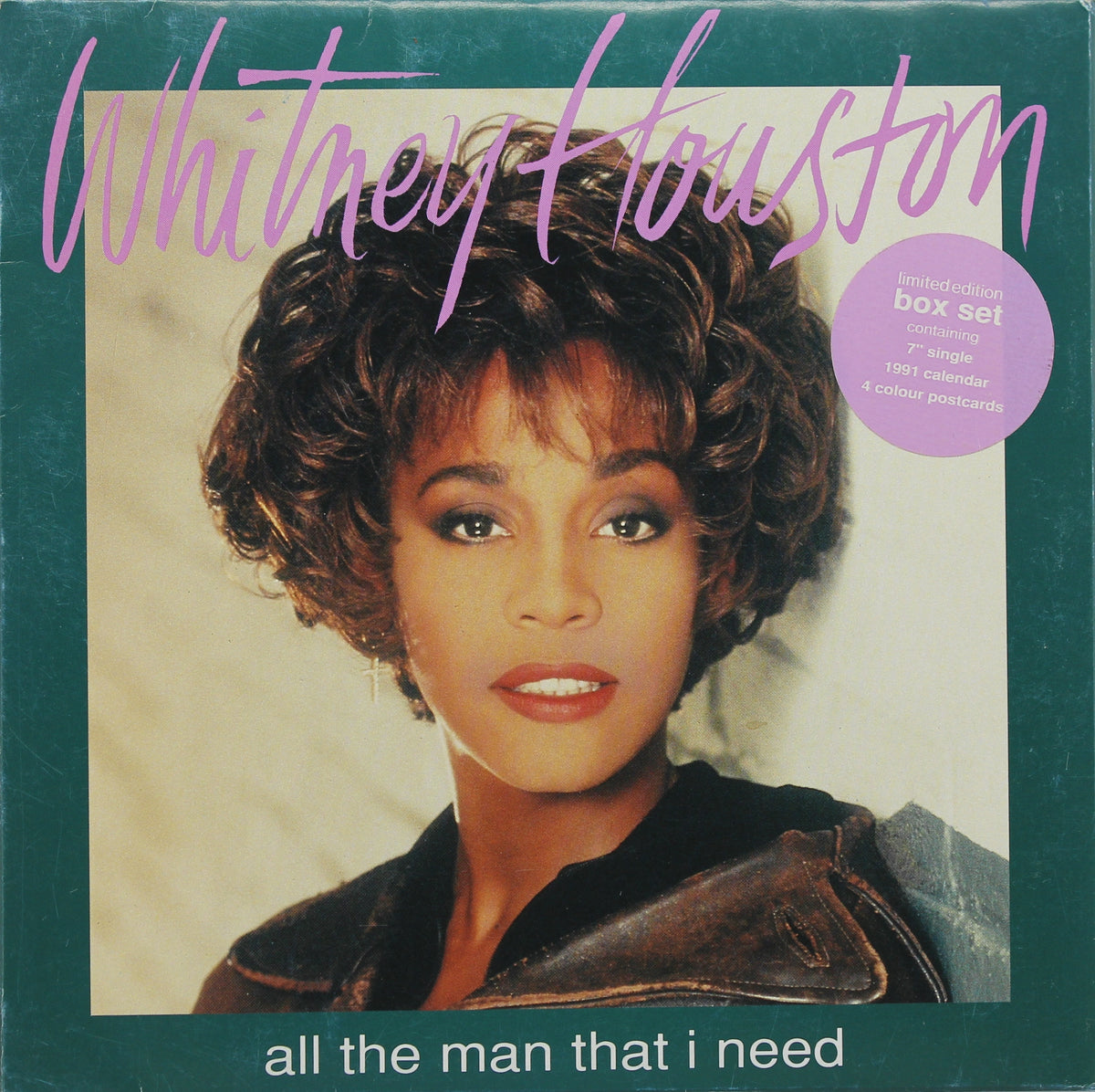 Whitney Houston ‎– All The Man That I Need,  Box Set, Limited Edition Vinyl, 7&quot;, 45 RPM, Single, UK 1990