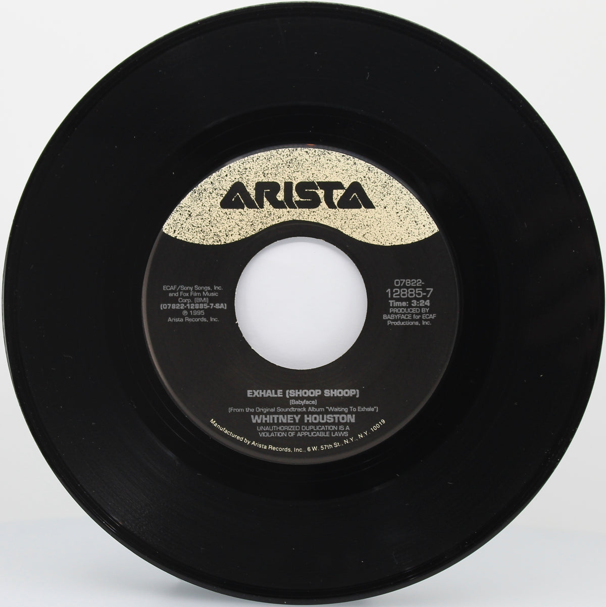 Whitney Houston ‎– Exhale (Shoop Shoop), Vinyl, 7&quot;, 45 RPM, Single, US 1995