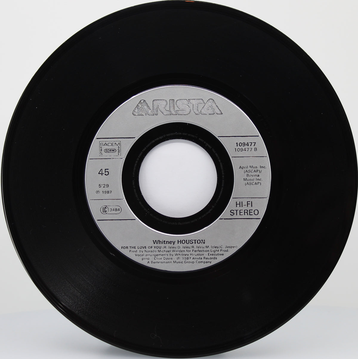 Whitney Houston ‎– So Emotional, Vinyl, 7&quot;, 45 RPM, Single, France 1987