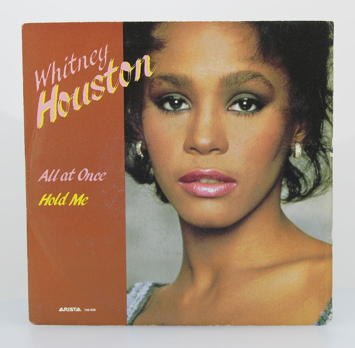 Whitney Houston – All At Once / Hold Me, Vinyl, 7&quot;, 45 rpm, Italy 1987