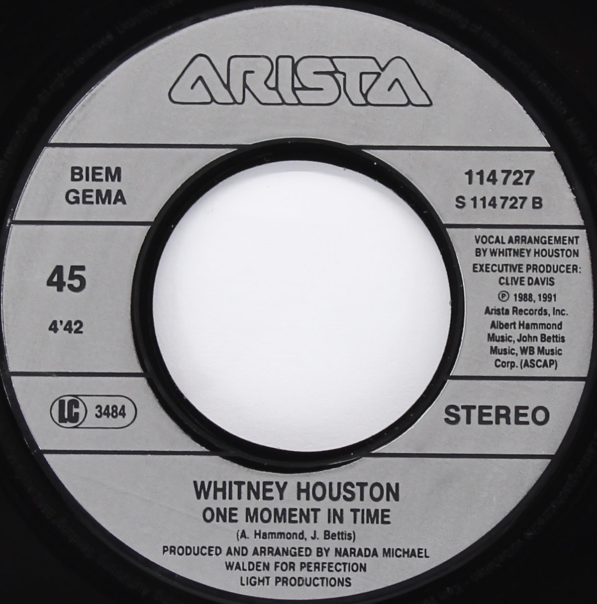 Whitney Houston – I Belong To You, Vinyl, 7&quot; Single 45rpm, Germany 1991