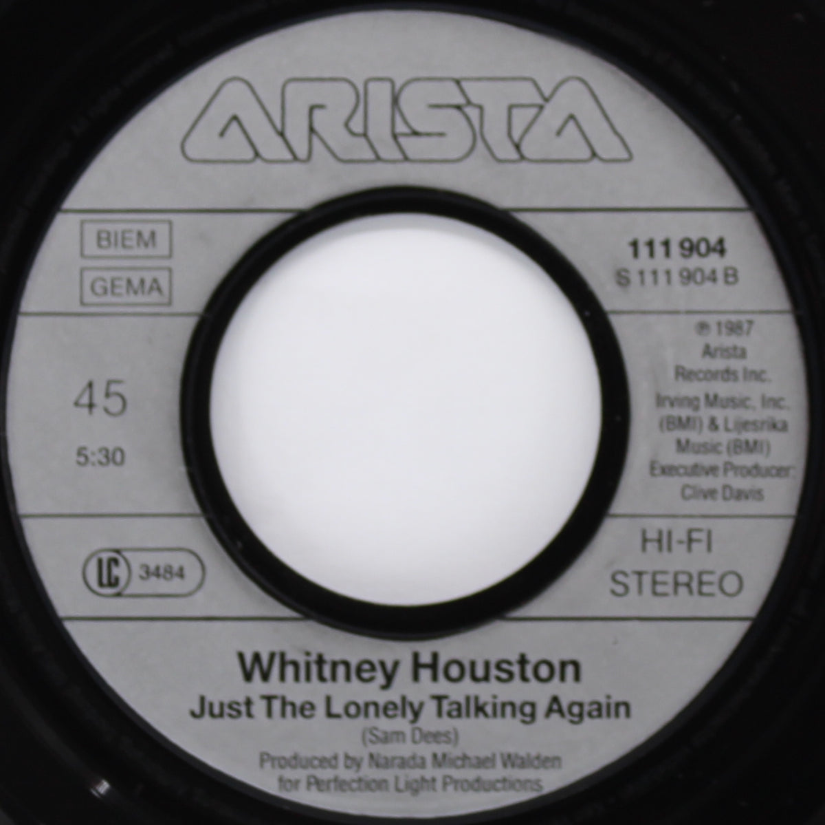 Cissy* &amp; Whitney Houston ‎– I Know Him So Well, Vinyl, 7&quot;, 45 RPM, Single, Europe 1988