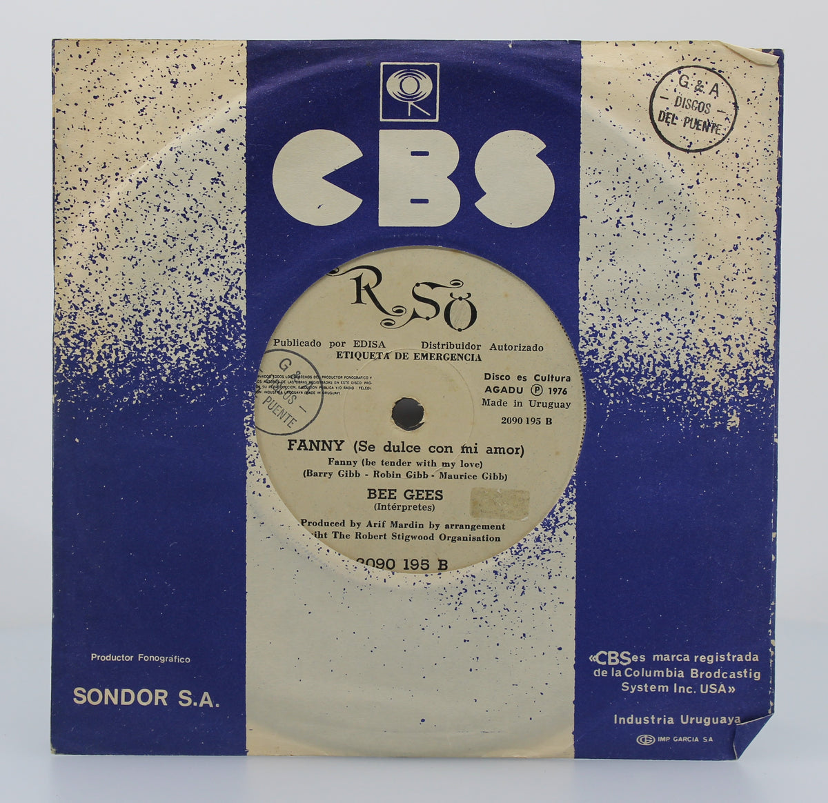 Bee Gees - You Should Be Dancing (Tendrias Que Estar Bailando), Vinyl, 7&quot;, 33 ⅓ RPM, Single, Uruguay 1976