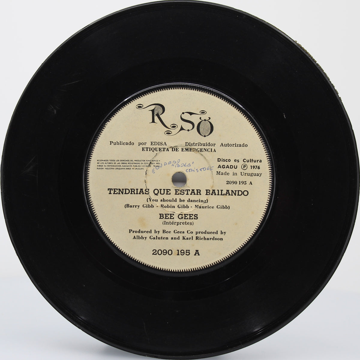 Bee Gees - You Should Be Dancing (Tendrias Que Estar Bailando), Vinyl, 7&quot;, 33 ⅓ RPM, Single, Uruguay 1976