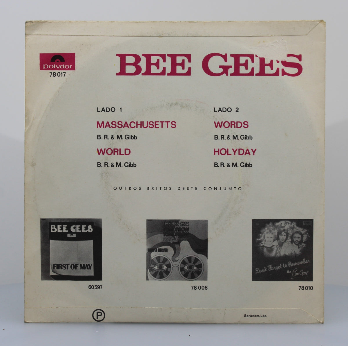 The Bee Gees – Massachusetts, Vinyl, 7&quot;, 45 RPM, EP, Promo, Portugal