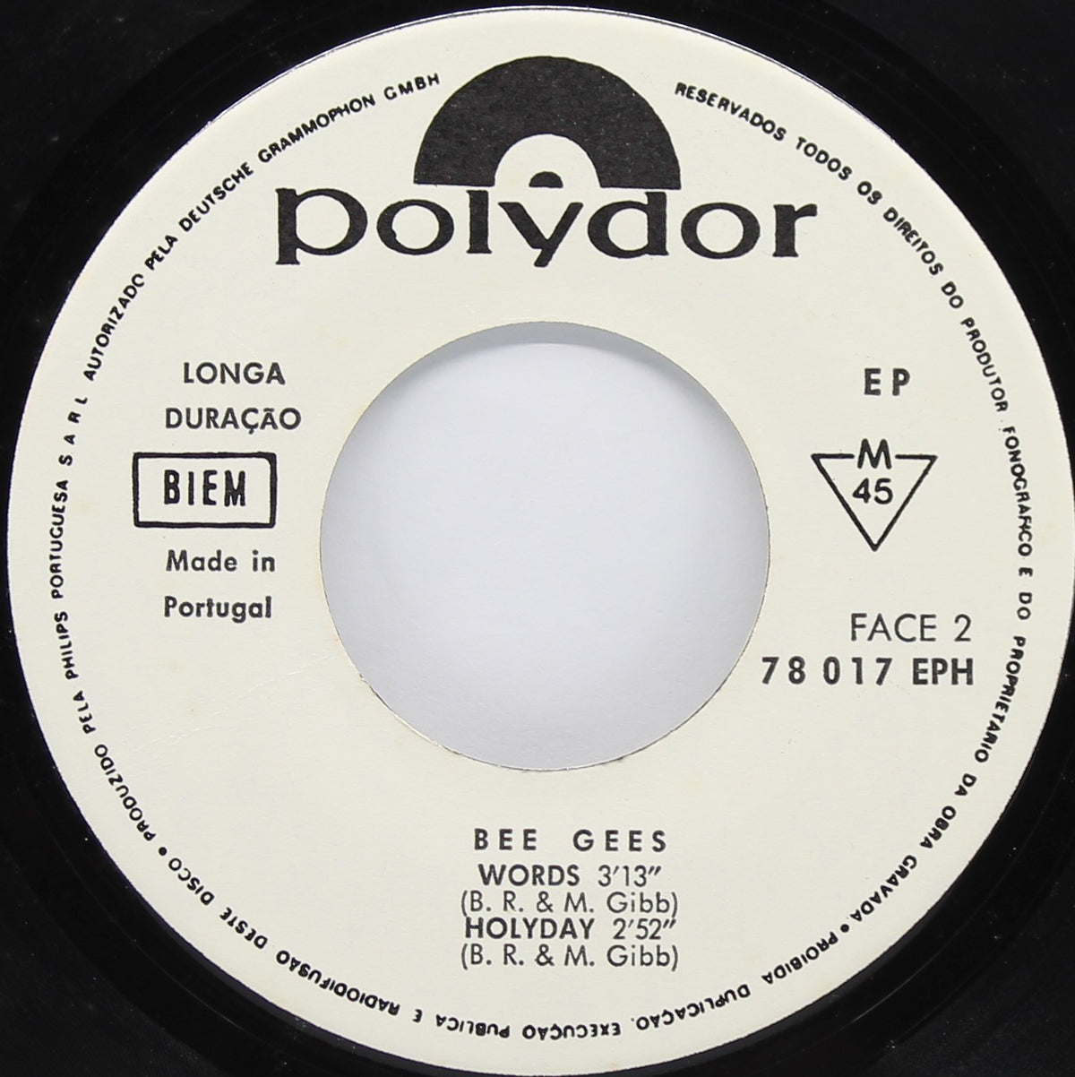 The Bee Gees – Massachusetts, Vinyl, 7&quot;, 45 RPM, EP, Promo, Portugal