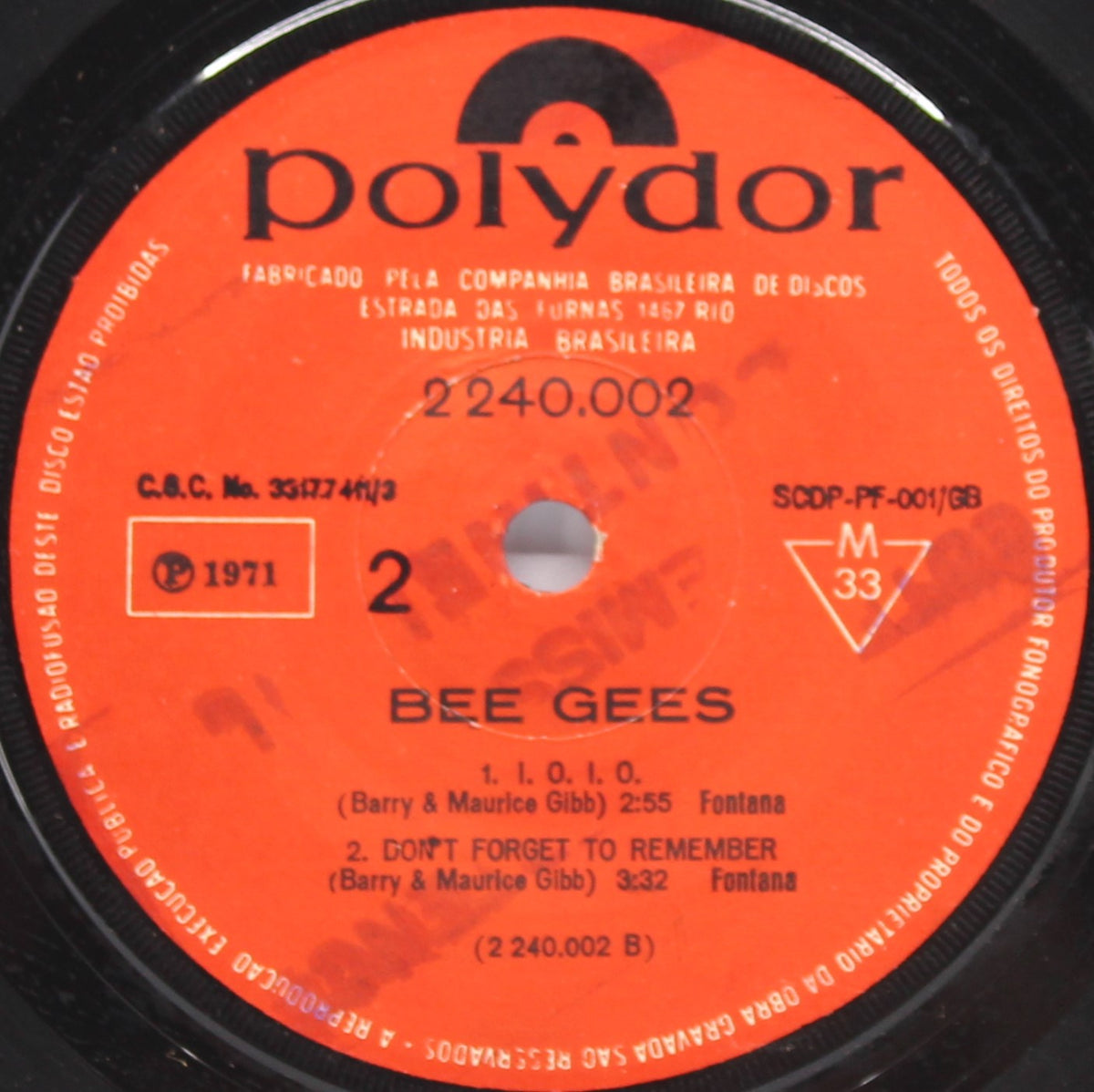 Bee Gees ‎– Lonely Days, Vinyl, 7&quot;, EP, 33 ⅓ RPM, Brazil 1971