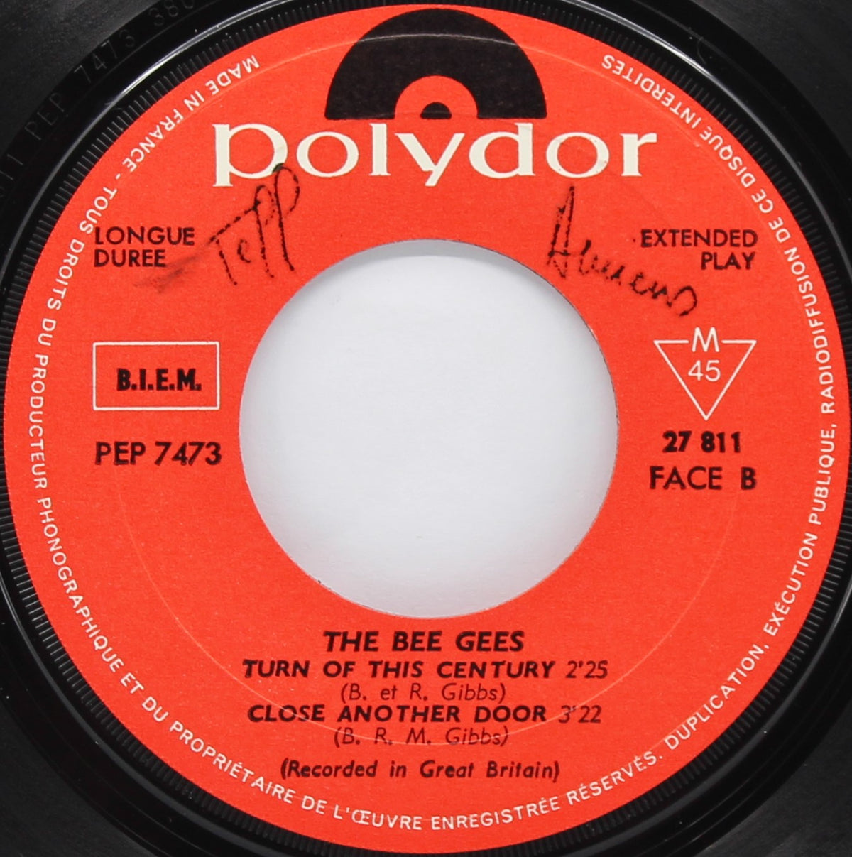The Bee Gees ‎– To Love Somebody, Vinyl, 7&quot;, 45 RPM, EP, France 1967