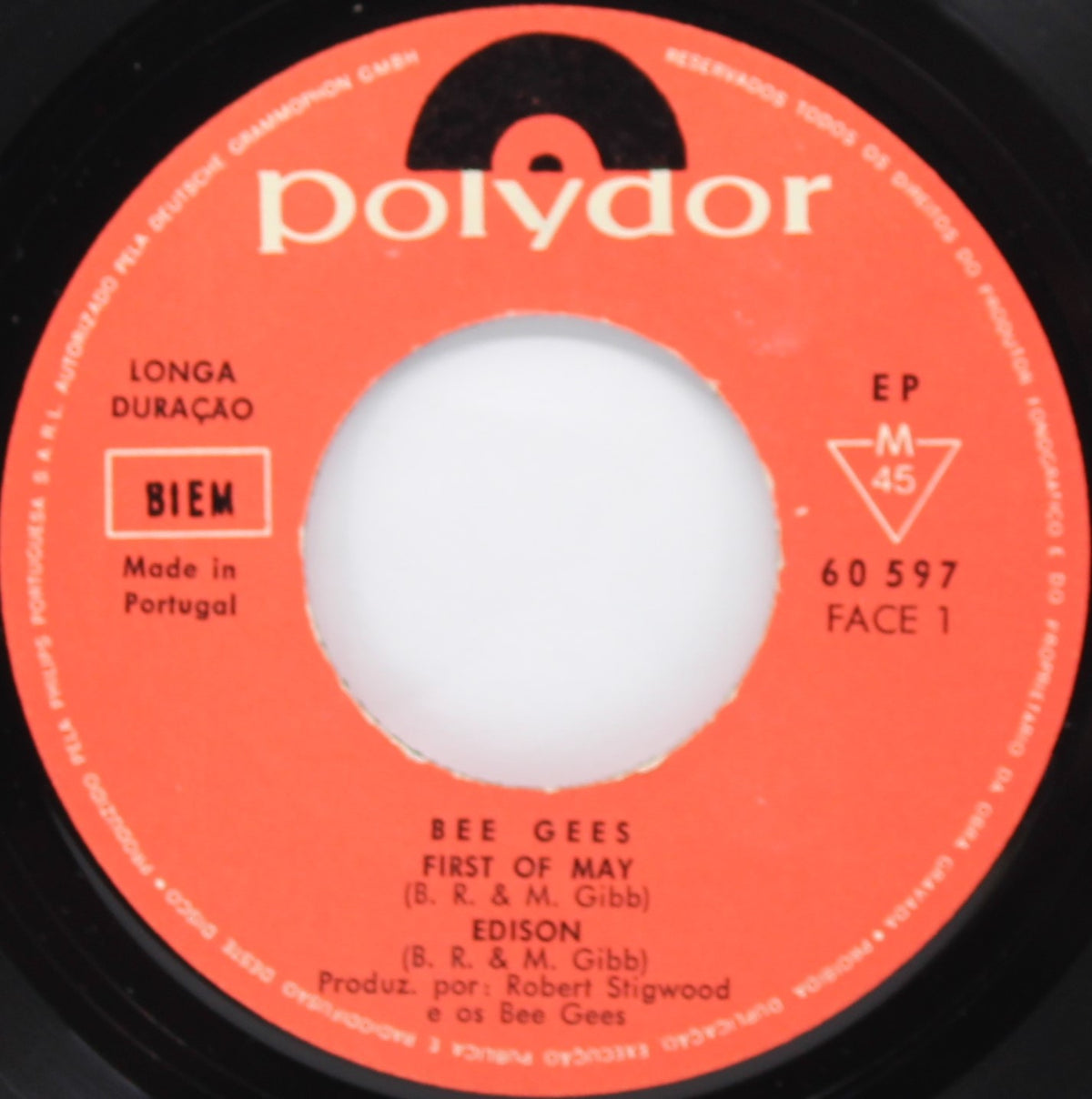 The Bee Gees ‎– First Of May, Vinyl, 7&quot;, 45 RPM, EP, Portugal 1969