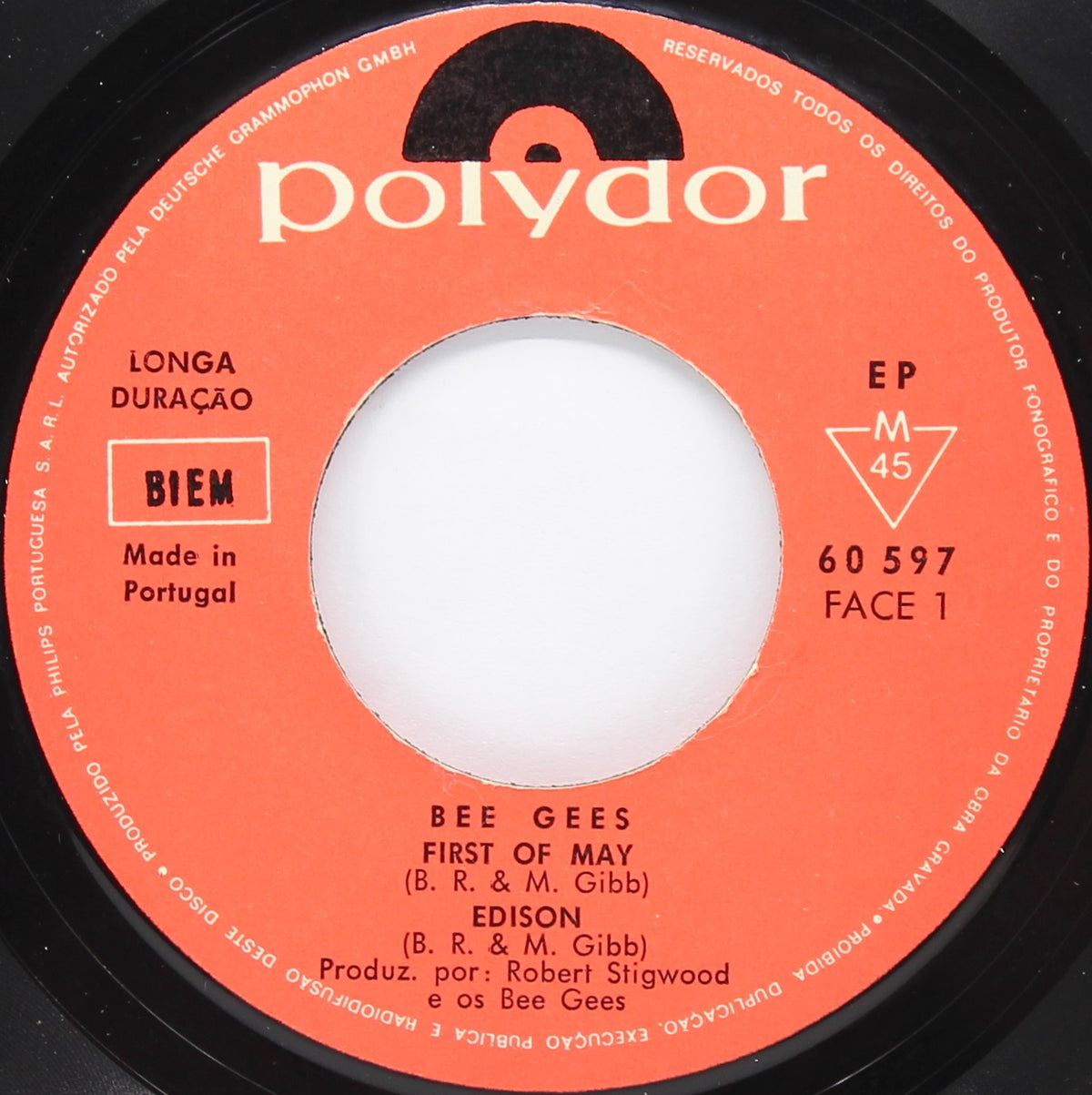 The Bee Gees – First Of May, Vinyl, 7&quot;, 45 RPM, EP, Portugal 1969